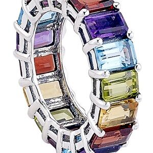 Samuel B. Multicolor Gemstone Silver Ring